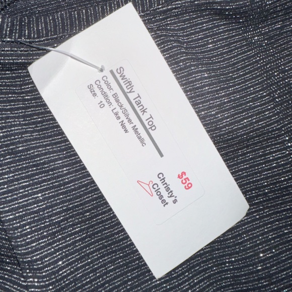 Lululemon Bundle (2) Swiftly Tank Top Mauve/Metallic Black 10 - Picture 7 of 11